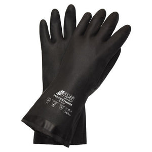 Schwarze Barriere-Handschuhe